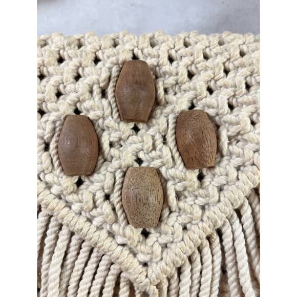 Mister Ernest Macrame Shoulder Bag Purse Woven in the Philippines Vintage 1970s - Picture 2 of 9